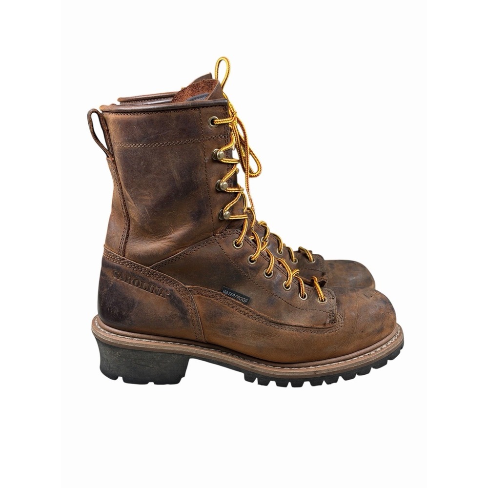 Carolina Men's Spruce 8" Steel Toe Waterproof Logger Work Boot - Size 10D